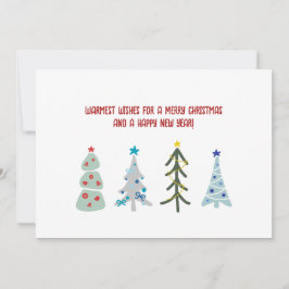 Cartão De Festividades Árvores de Natal bonitas