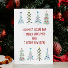 Cartão De Festividades Árvores de Natal bonitas
