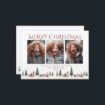 Cartão De Festividades Árvores de Natal minimalistas dão fotos de feriado<br><div class="desc">O cartão de Natal de Natal de Natal Minimalista oferece presentes Feriados com 3 das suas fotos favoritas! Deseje aos seus amigos e família uma feliz temporada de férias com este cartão delicioso! Entre em contato conosco em cedarandstring@gmail.com se precisar de assistência com o design ou produtos correspondentes.</div>