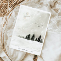 Árvores de Pinheiros com Neve de Natal minimamente