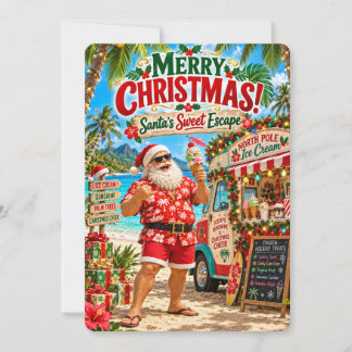 Cartão De Festividades As Aventuras Alegres do Papai Noel | A Doce Fuga d