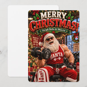 Cartão De Festividades As Aventuras Alegres do Papai Noel Campainhas e