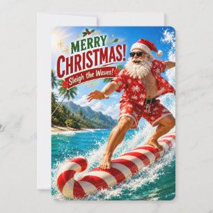 Cartão De Festividades As Aventuras Alegres do Papai Noel Dominando as