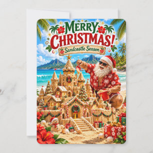 Cartão De Festividades As Aventuras Alegres do Papai Noel   Temporada San