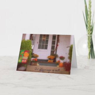 Cartão De Festividades As bênçãos da queda ........