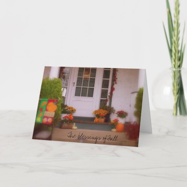 Cartão De Festividades As bênçãos da queda ........ (Frente)