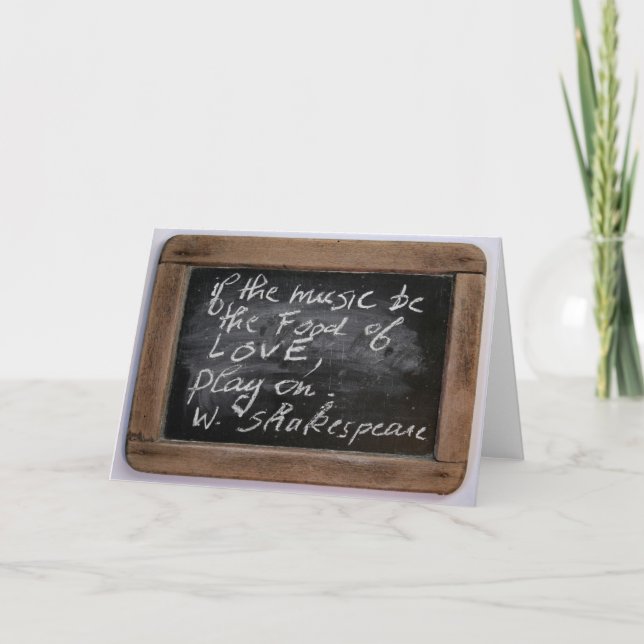 Cartão De Festividades As citações de Shakespeare - o D. Cumprimento dos (Frente)