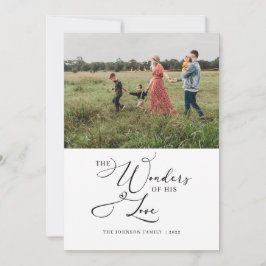 Cartão De Festividades As Maravilhas de Sua Fotografia de Amor Moderna