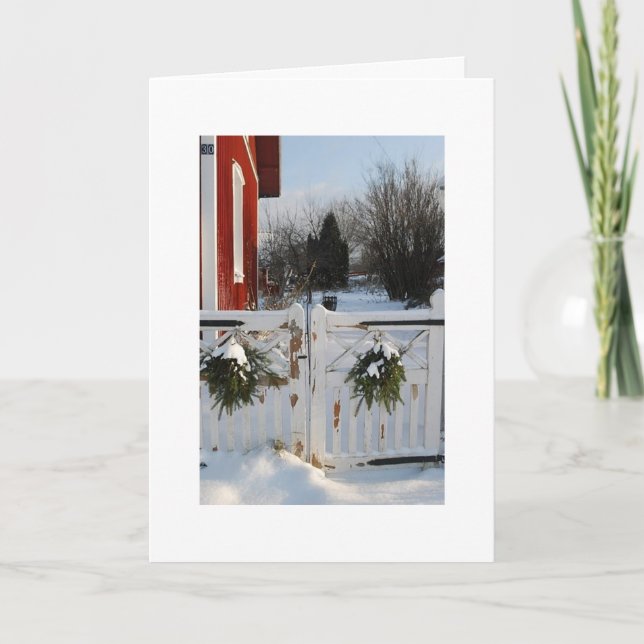 CARTÃO DE FESTIVIDADES AS PORTAS DE CHRISTMAS-ACROSS AS MILHAS (Frente)