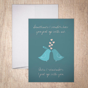 Cartão De Festividades Às vezes, eu me pergunto como você me colocou