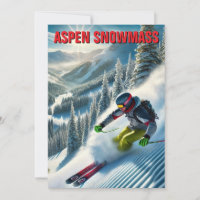 Aspen Snowmass Skier Skiing