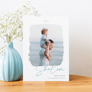 Cartão De Festividades Assinatura Bruta Foto de Hanukkah