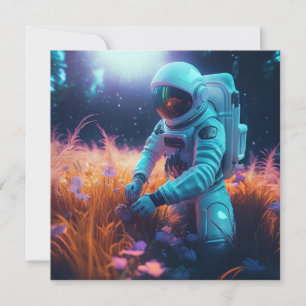 Cartão De Festividades astronauta de IA