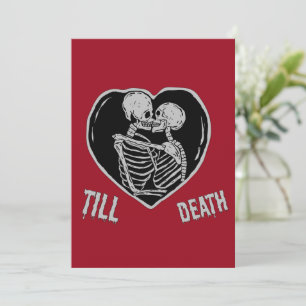 Cartão De Festividades Até o Dia dos Namorados Emo Goth da Morte