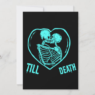 Cartão De Festividades Até o Dia dos Namorados Emo Goth da Morte