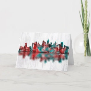 Cartão De Festividades Atlanta Georgia Skyline