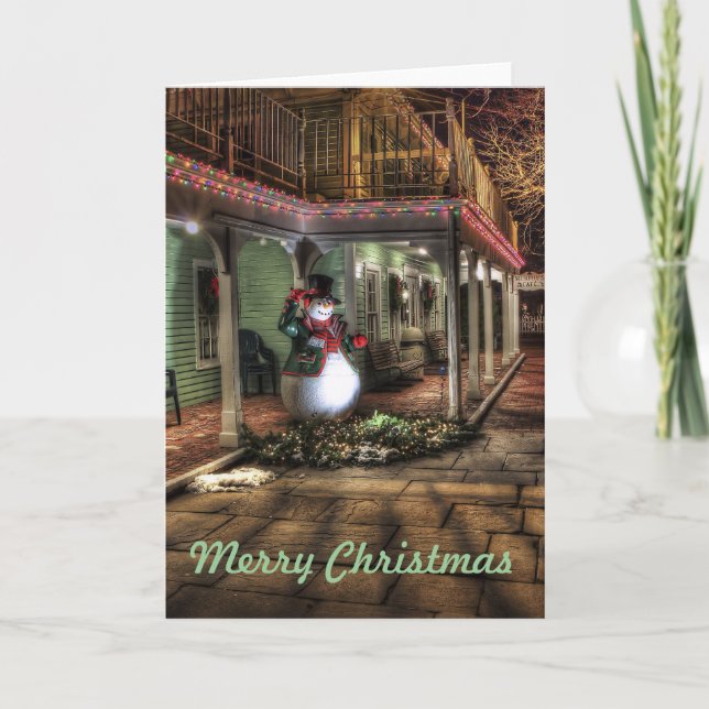 Cartão De Festividades atmosfera de Natal 001 (Frente)