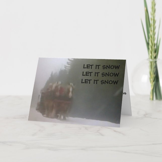 CARTÃO DE FESTIVIDADES ATRAVÉS DA NEVE (Frente)