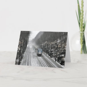 Cartão De Festividades Através do Corte