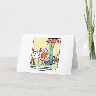 Cartão De Festividades Audição do duende dos desenhos animados do Natal