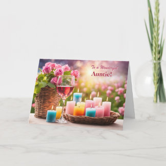 Cartão De Festividades Aunt or Auntie Happy Mothers Day