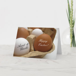 Cartão De Festividades Aunt & Uncle Happy Easter
