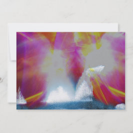 Cartão De Festividades Aurora Boreal do Ano Novo