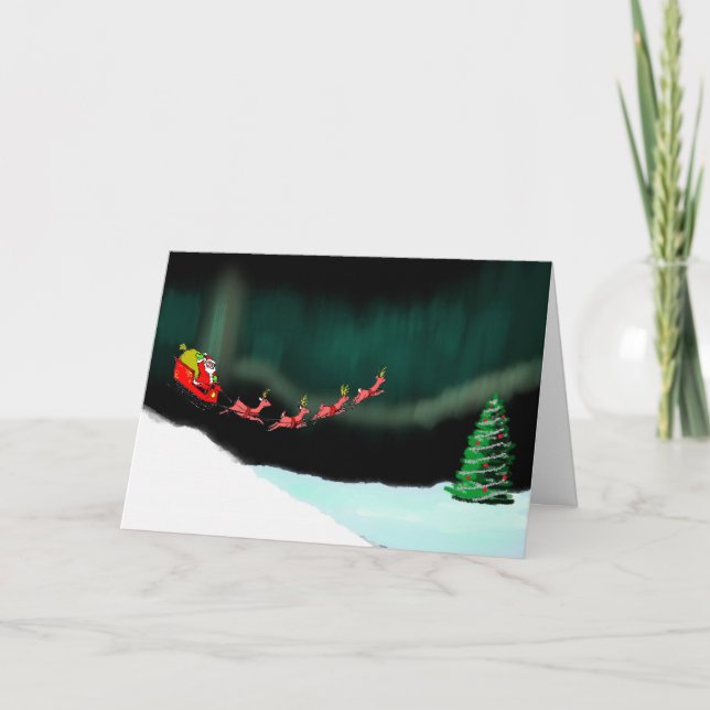 Cartão De Festividades Aurora Christmas (Frente)