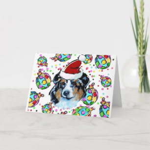 CARTÃO DE FESTIVIDADES AUSTRALIAN SHEPHERD