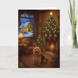 Cartão De Festividades Australian Terrier Holiday Card