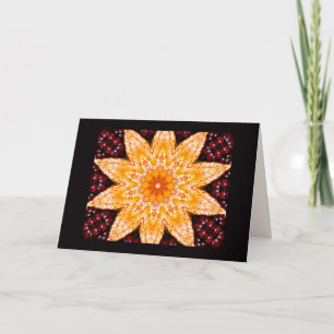 Cartão De Festividades Autumn Corn Flower Greeting Card