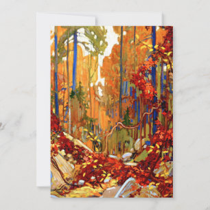 Cartão De Festividades Autumn Garland, belas artes por Tom Thomson,