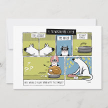 Aventura de Ação de Graças do Gato Cachorro