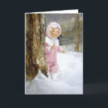 Cartão De Festividades Aventura nevado<br><div class="desc">A coleção de Pemberton & de Oakes</div>