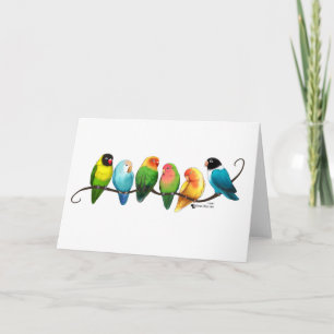 Cartão De Festividades Aves