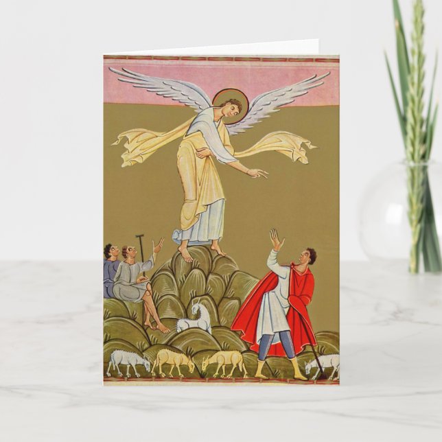 Cartão De Festividades Aviso pelo mestre da escola de Reichenau (Frente)