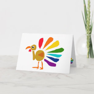 Cartão De Festividades AW- Awesome Turkey Thanksgiving Card