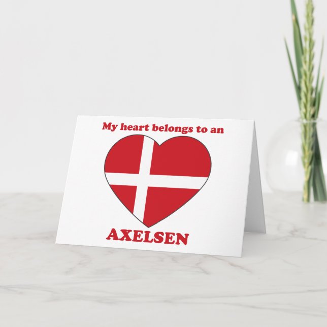 Cartão De Festividades Axelsen (Frente)