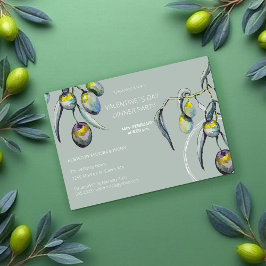 Cartão De Festividades Azeitona de Janto do Namorados Artístico