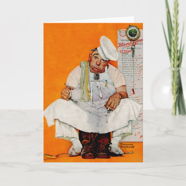 Cartão De Festividades Azuis do dia da acção de graças (Frente)