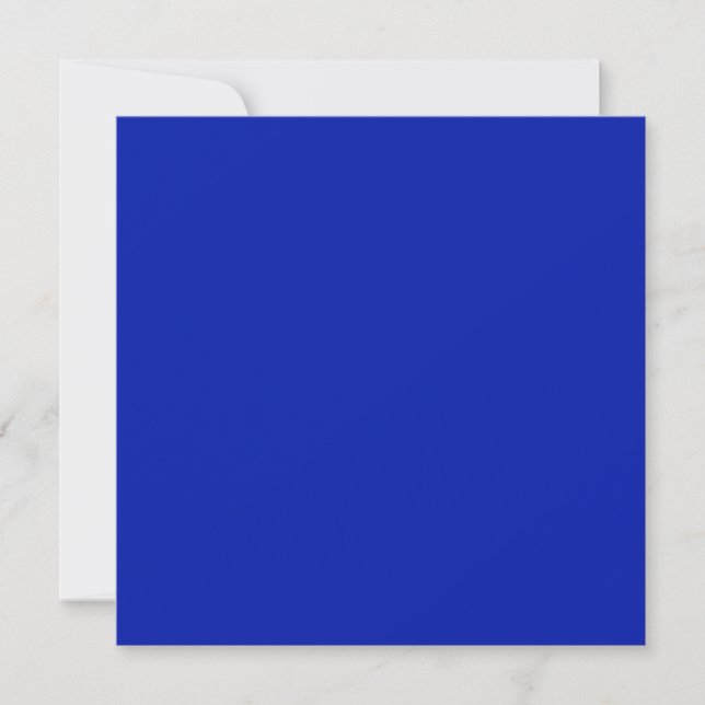 Cartão De Festividades Azul (Pantone) (cor sólida) (Frente)
