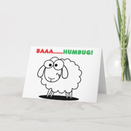 Cartão De Festividades Baa... Humbug!