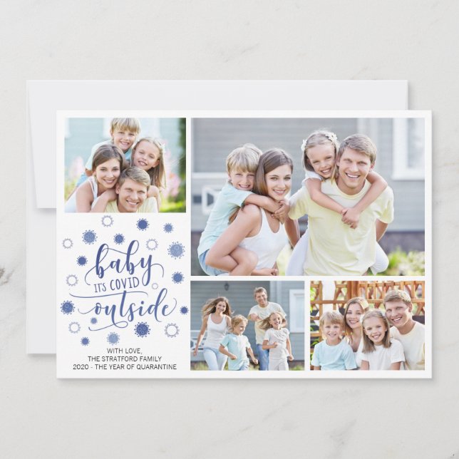 Cartão De Festividades BABY, ESTA COBERTA FORA DE 4 Fotos (Frente)