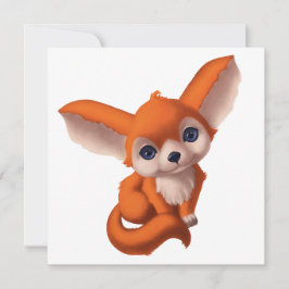 Cartão De Festividades Baby Fennec Fox