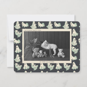 Cartão De Festividades Baby First Halloween Spooky Foto para Bebê