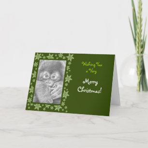 Cartão De Festividades Baby Orangutan Christmas Card