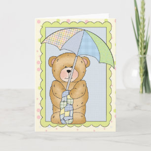 Cartão De Festividades Baby Shower Boy Customizable Card