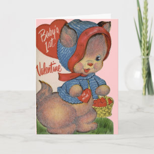 Cartão De Festividades Baby's 1st Valentine's Greeting Card