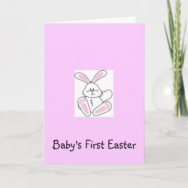 Cartão De Festividades Baby's first Easter - Greeting Card (Frente)