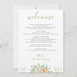 Cartão De Festividades Bag de Boas-vindas Itinerário